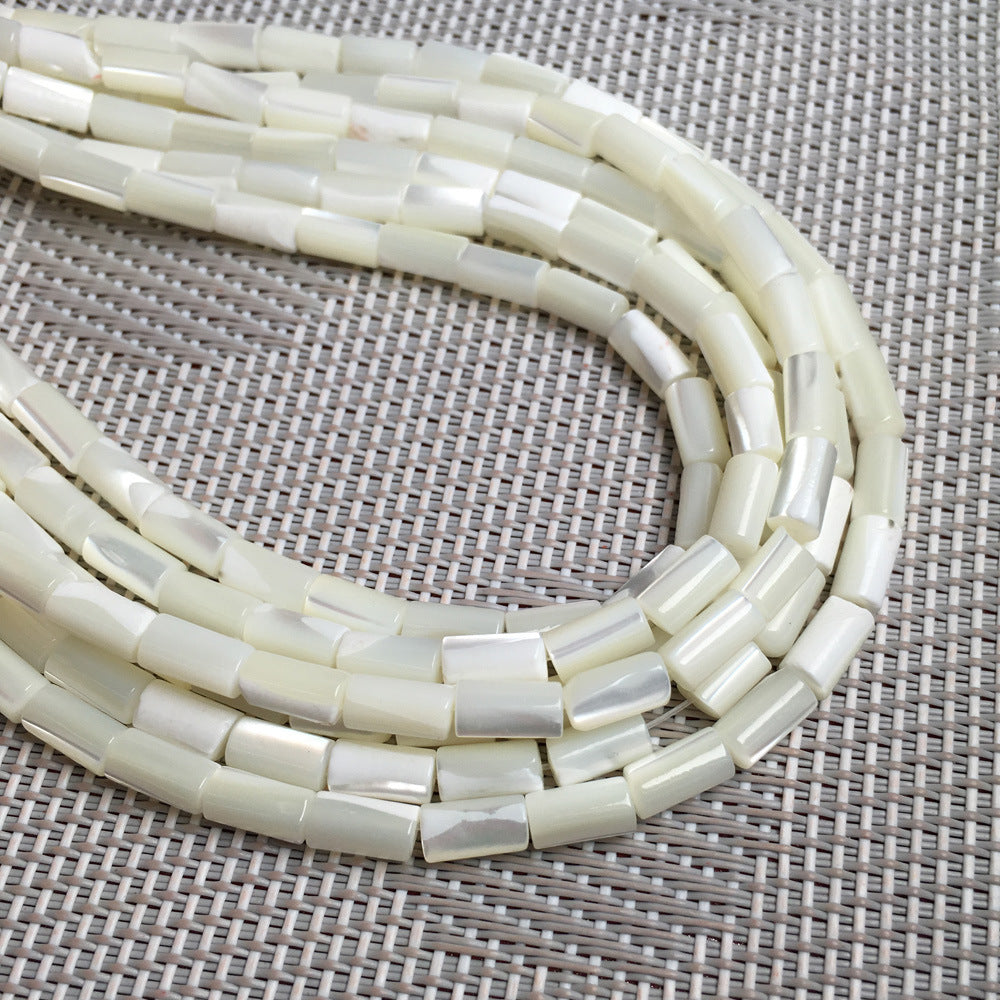 Shell Beads Cylindrical Shell Beads DIY Bracelet - MediaEclat.store