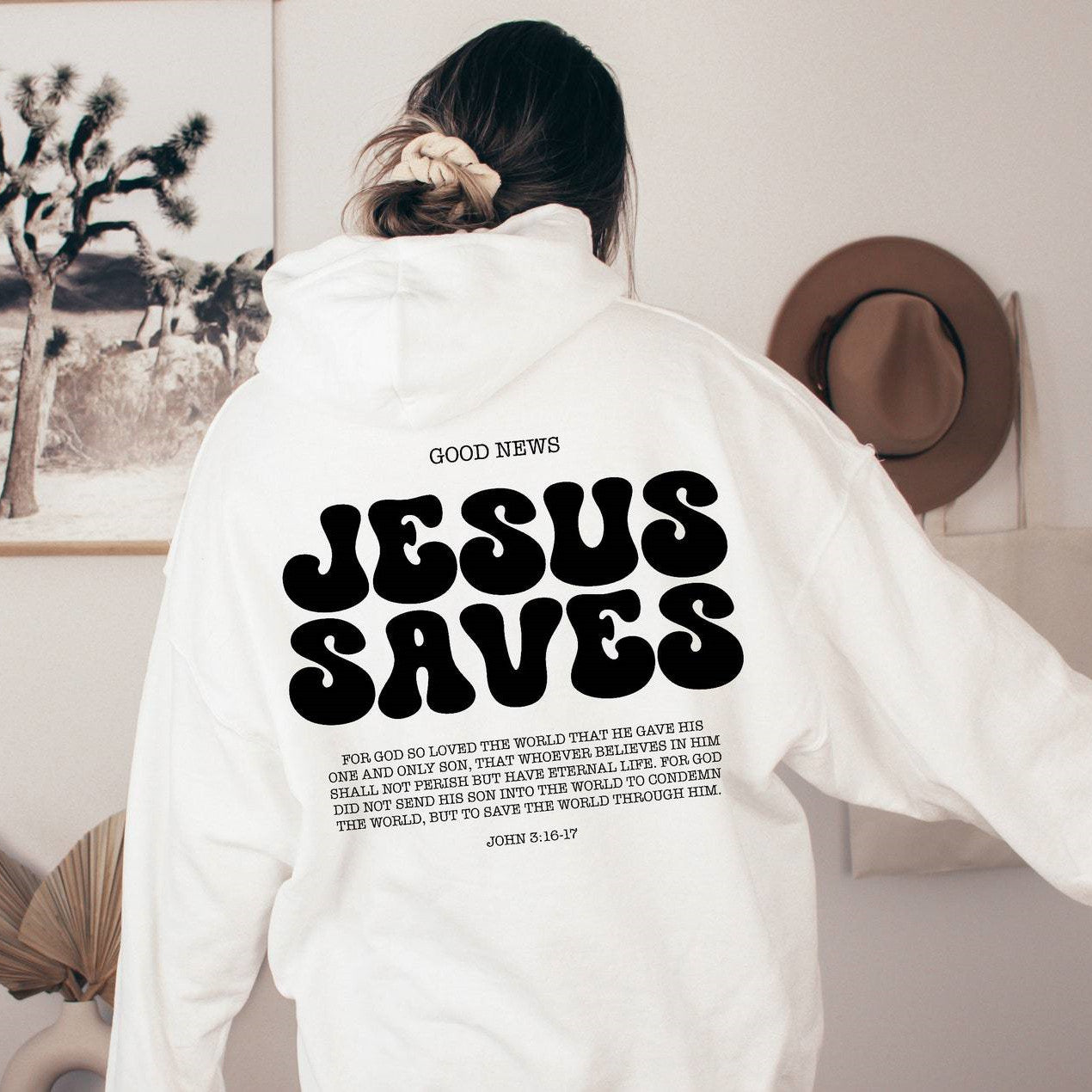 Jesus Saves Hoodie Bible Verses Appear Church Sweater - MediaEclat.store