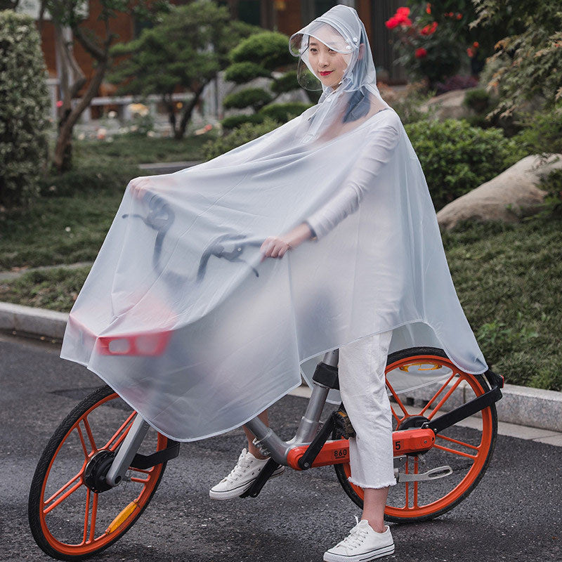 Motorcycle Double-hat Hollow Electric Car Poncho Raincoat