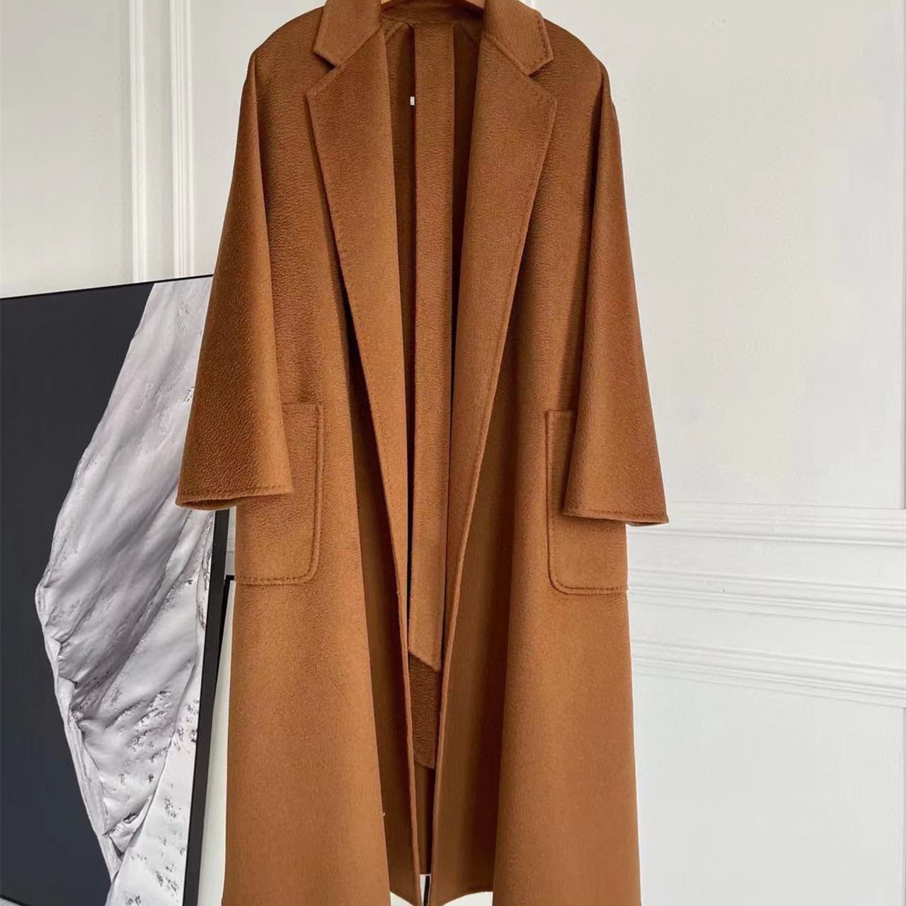 Double-sided Corrugated Cashmere Coat