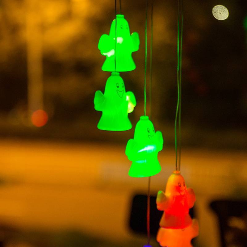 LED solar energy Halloween wind chime lamp