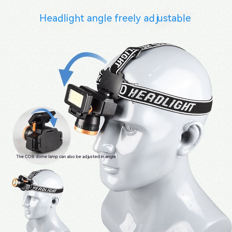 Induction Mosquito Repellent Solar Energy Strong Light Head LED Head Lamp