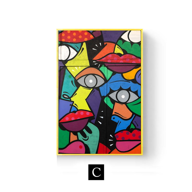 Street Graffiti Art Picture Abstract Cloth Painting