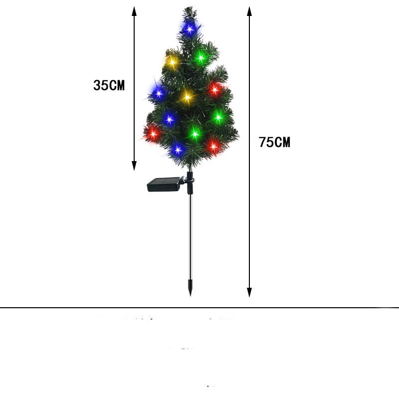 Solar Christmas Tree Lamp Garden Decoration Christmas Lights Christmas Garden Countryard Decorations