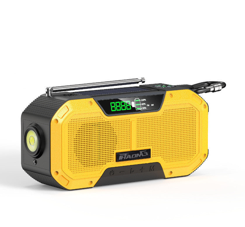 Outdoor Waterproof And Disaster Prevention Emergency Multi-function Solar Hand-cranked Radio