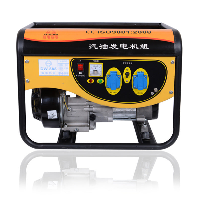 Outdoor Household Low Noise Single Phase Dual Voltage Gasoline Fuel Generator