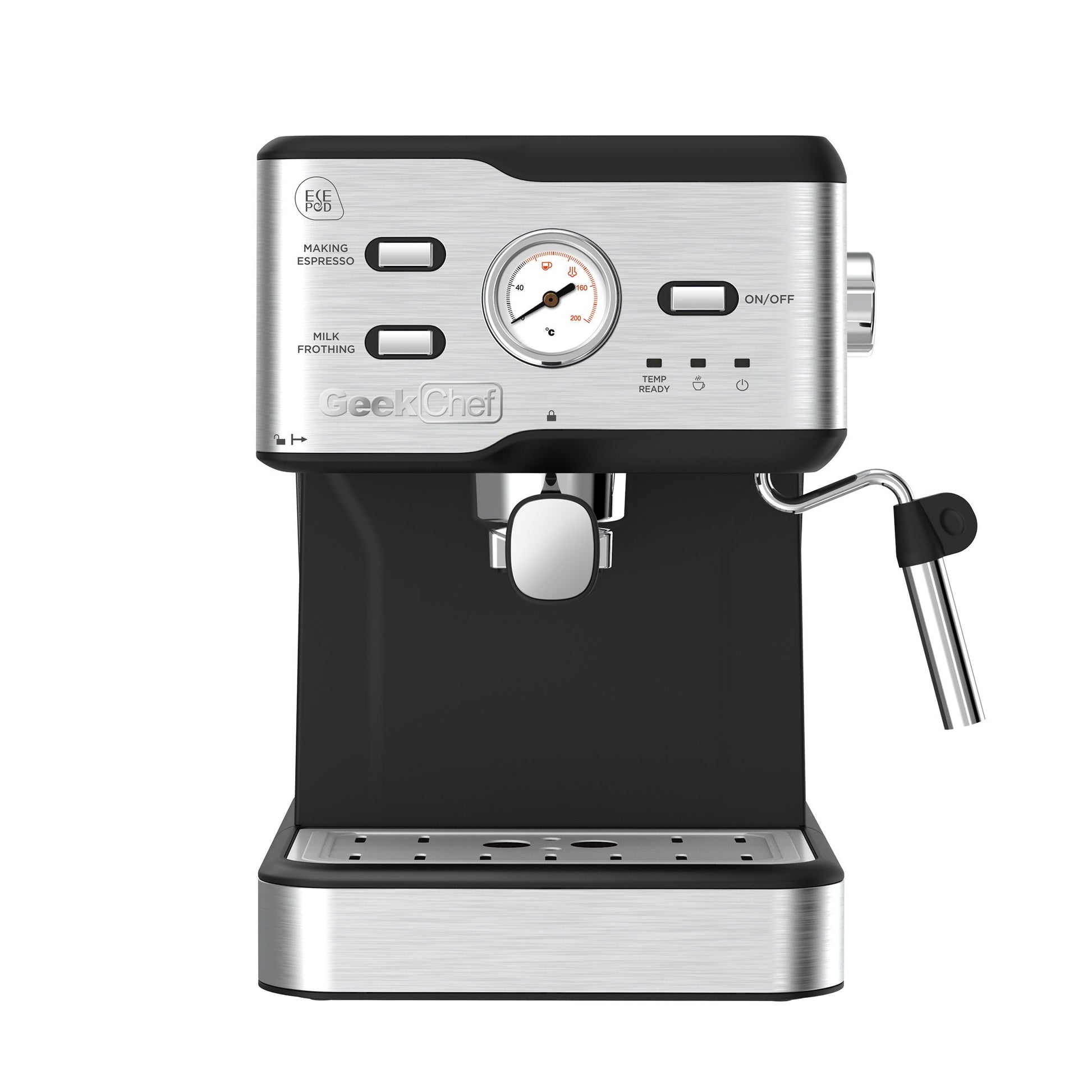 Espresso Machine 20 Bar Pressure Cappuccino Latte Maker Coffee Machine With ESE POD Filter&Milk Frother Steam Wand&thermometer, 1.5L Water Tank, Stainless Steel Espresso Ban On Amazon - MediaEclat.store