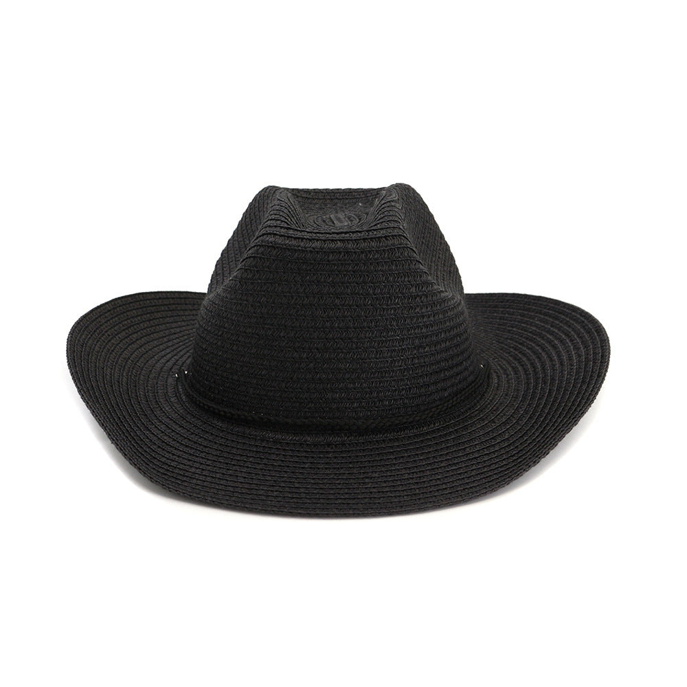 Shade Outdoor Beach Big Brim Cowboy Straw Hat