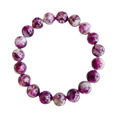 Natural Crystal Snowflake Grandmother Crystal Purple Bracelet