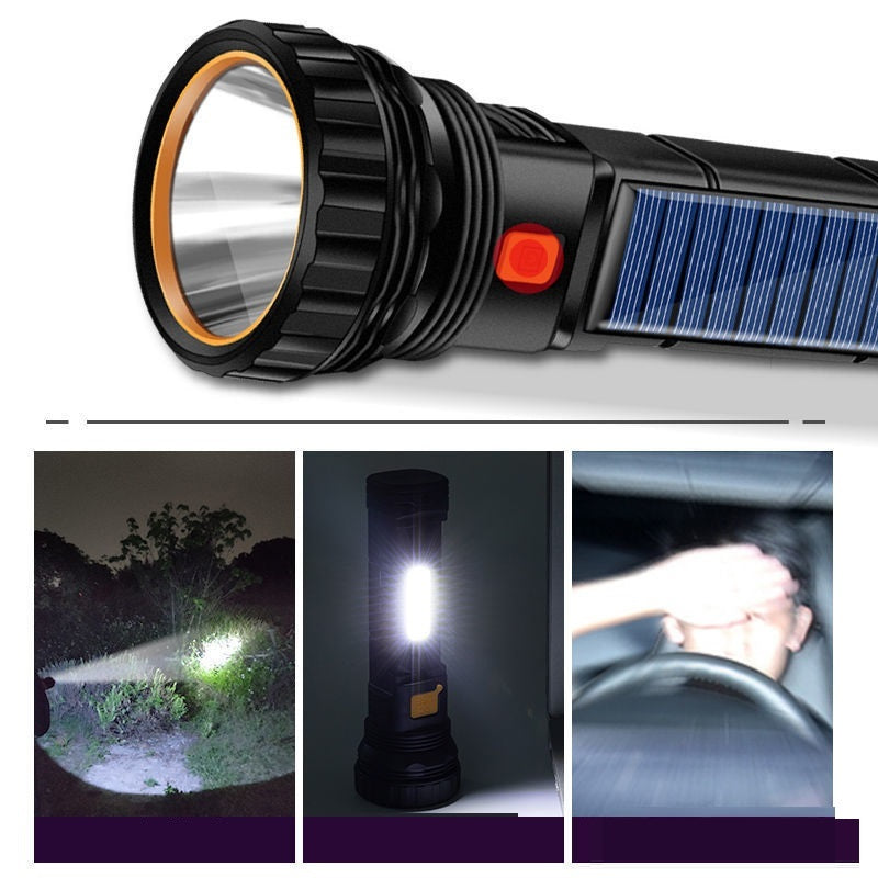 Rechargeable Ultra-bright Long-range Outdoor Multi-function Emergency Flashlight