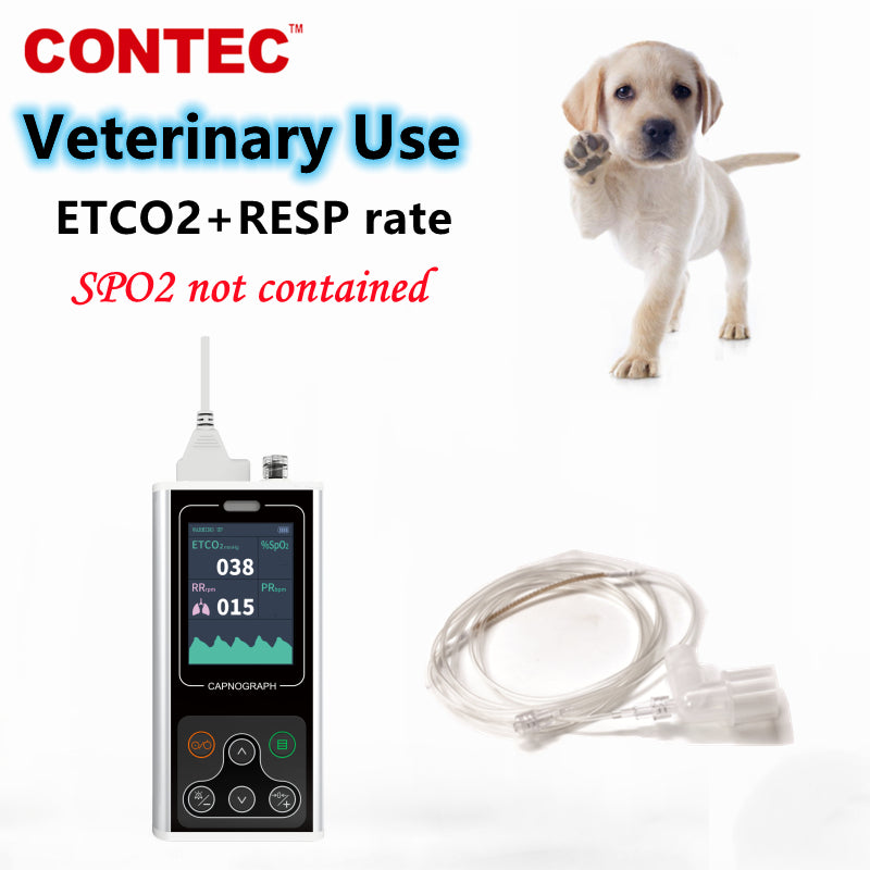 CA10S Handheld Veterinary Sidestream Capnograph VET CO2 Patient Monitor ETCO2 - MediaEclat.store