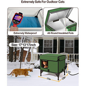 Outdoor Heating Insulation Cat Delivery Room Foldable Cat Cage