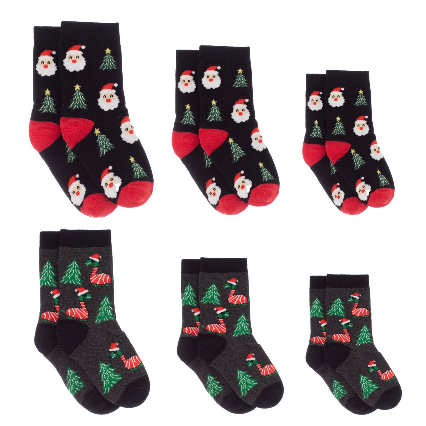 Parent-Child Christmas Stockings Jacquard Medium Socks