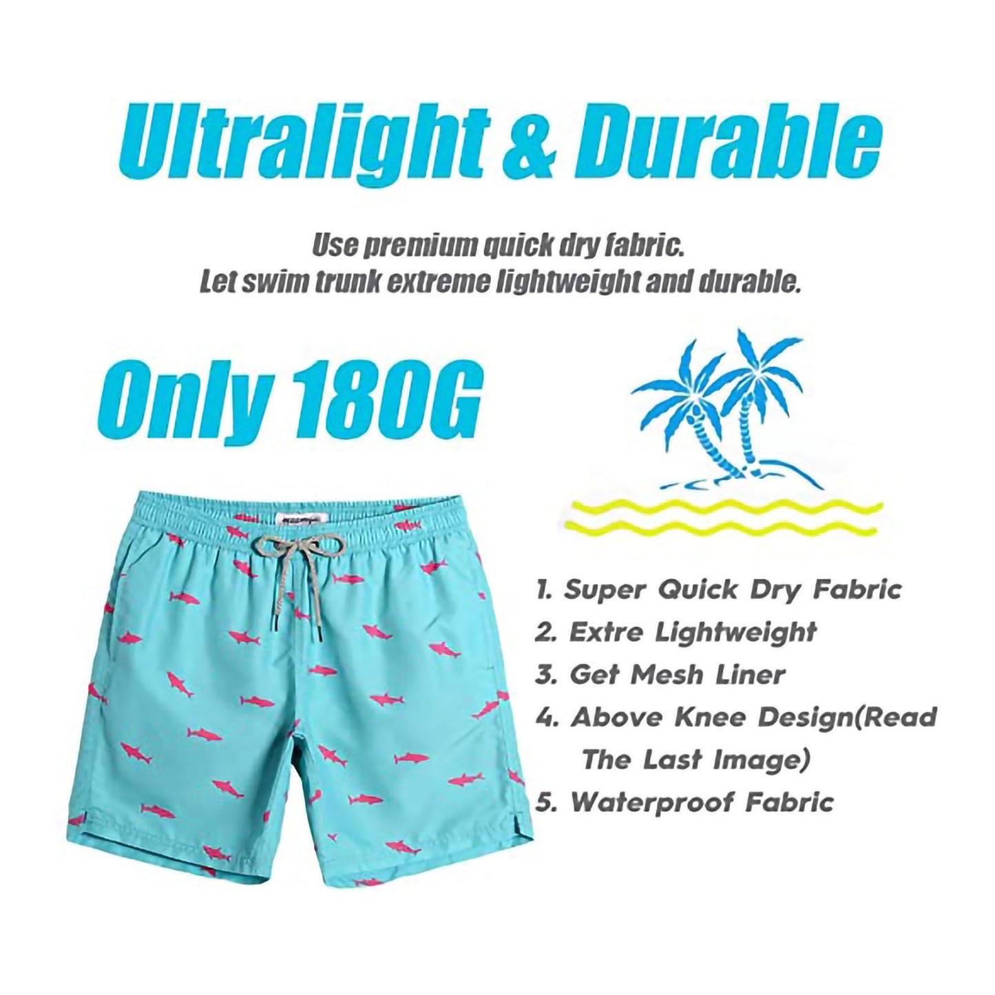 Casual Swimwear Beach Shorts Men