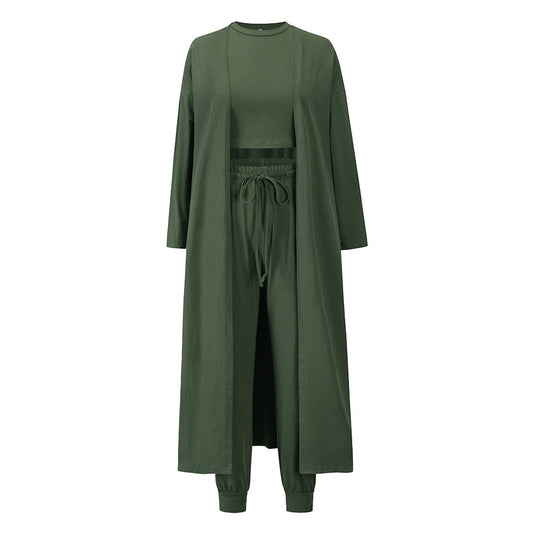Women's Knitted Slim-fit Temperament Vest And Trousers Sports Suit - MediaEclat.store