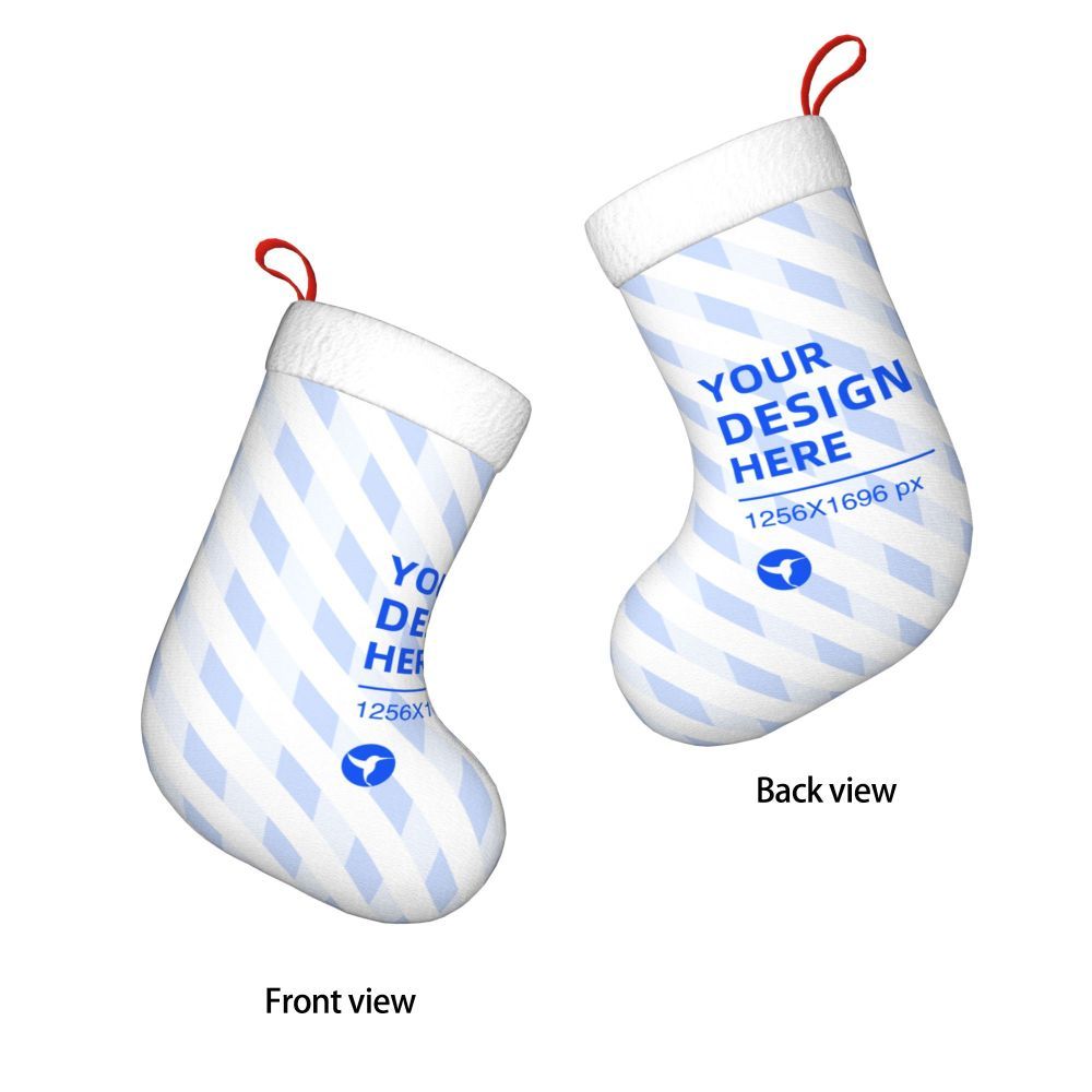 Double Sided Design Christmas Decorative Socks