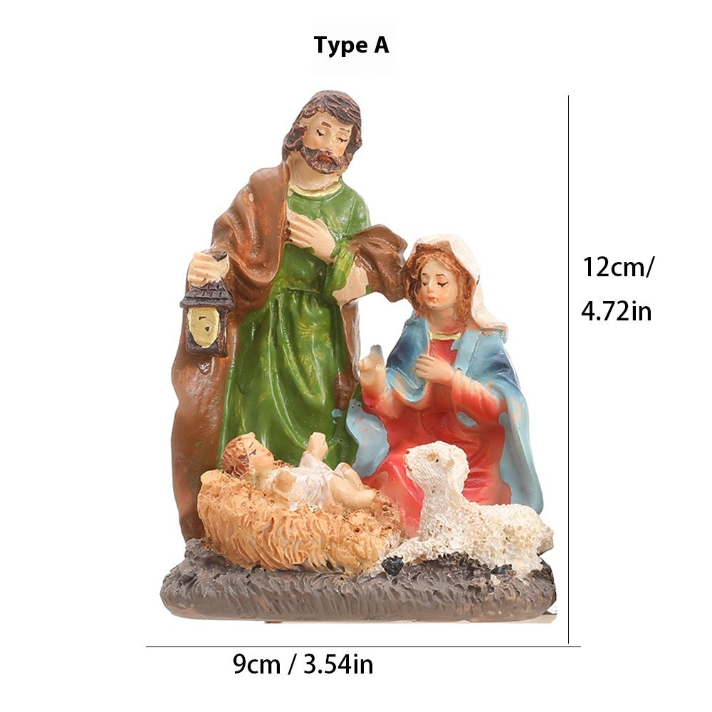 Jesus Birth Ornaments Jesus Resin Crafts