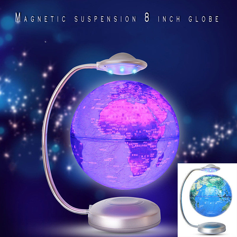 Globe Magnetic Levitation 8 Inch Luminous Ornaments