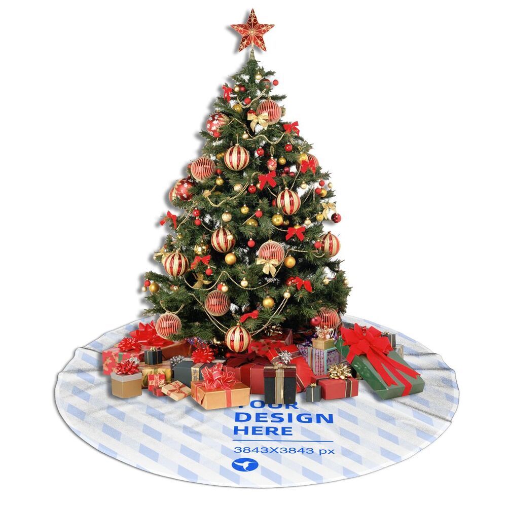 Durable Flannel Christmas Decor Plush Tree Skirt