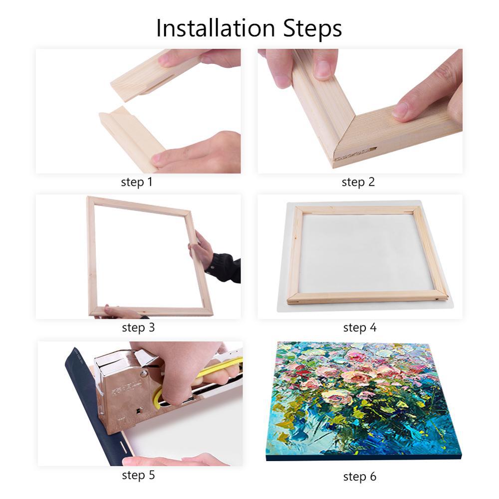 Simple Wooden Picture Frame Diy Digital Oil