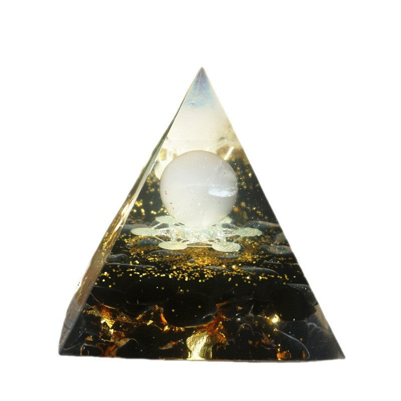 Pyramid Decoration Natural Crystal Gravel Energy Tower - MediaEclat.store