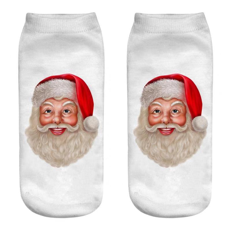 Christmas Stockings Printed Short Socks