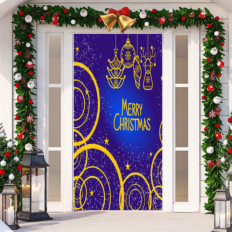 Christmas Festival Door Set Decorative Cloth