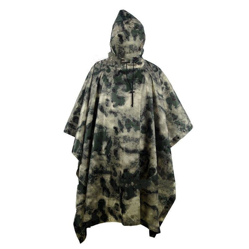 Multifunctional Portable Poncho Camouflage Raincoat