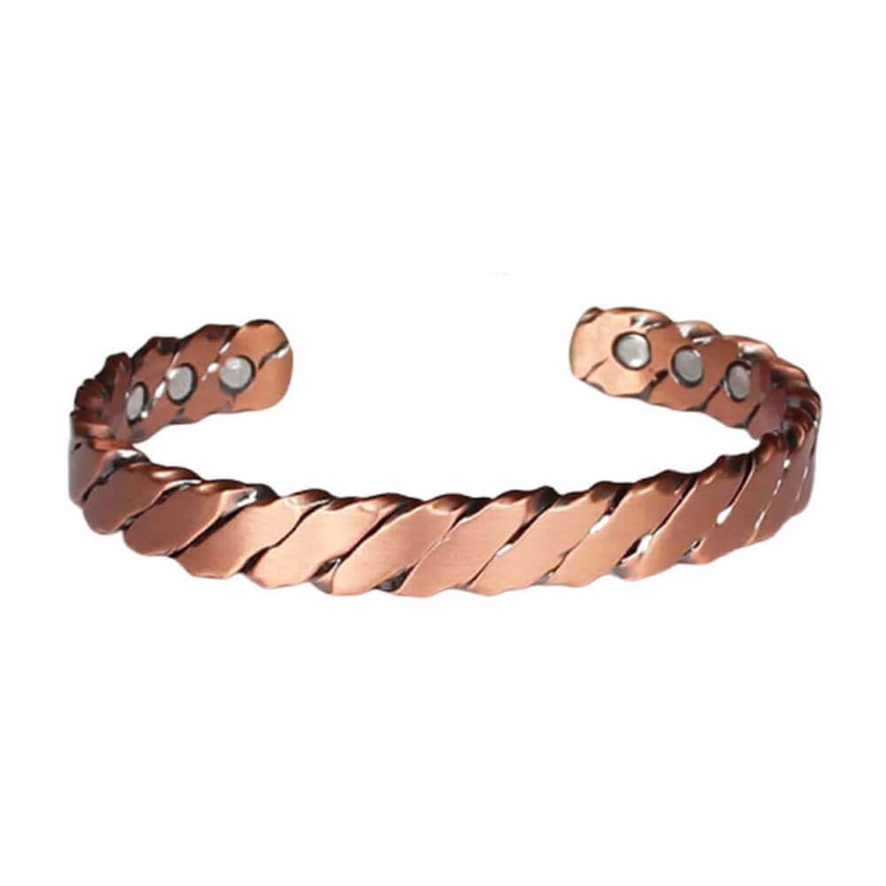 Unisex Vintage Red Copper Magnet Bracelet