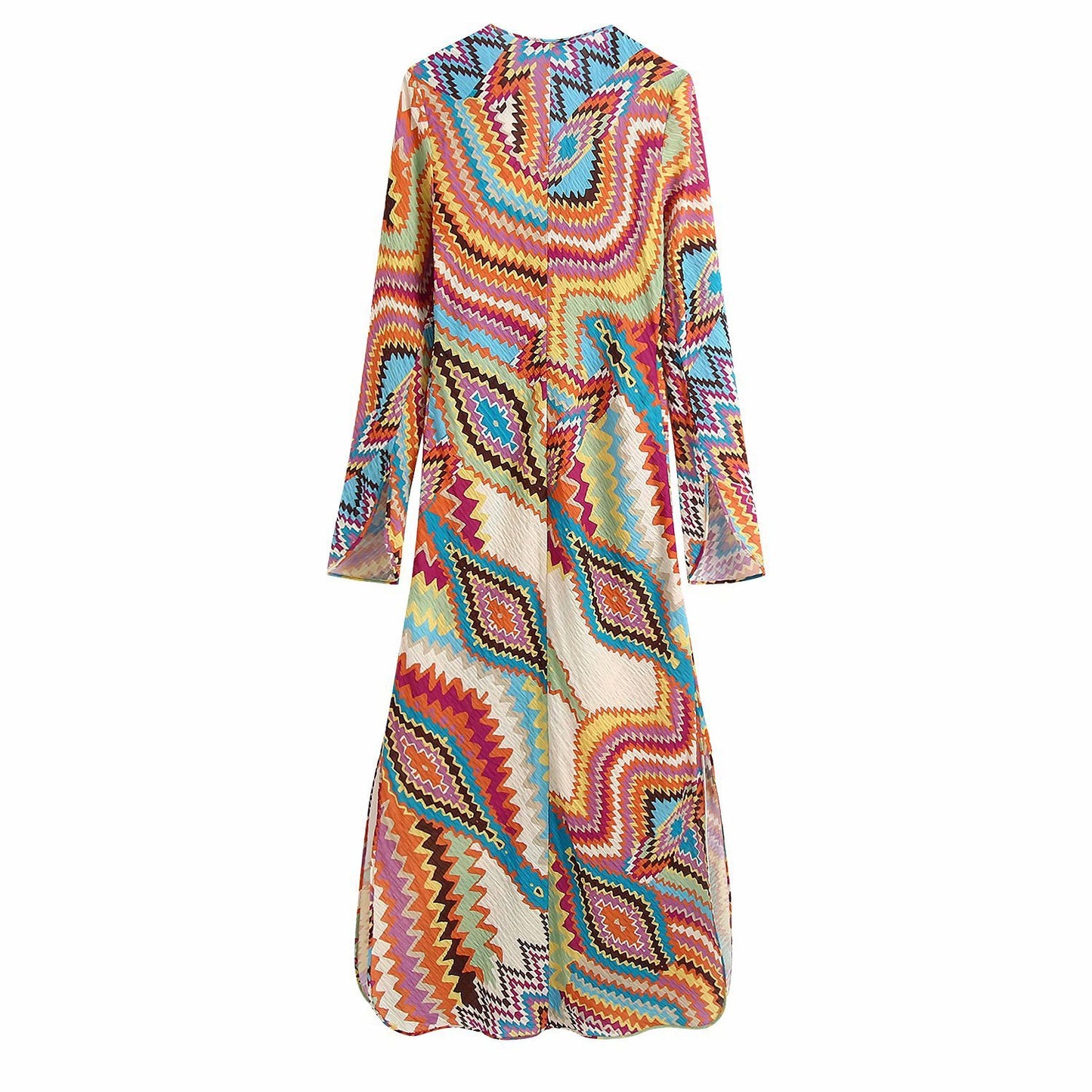 Summer New Style European And American Style Printed Long Dress