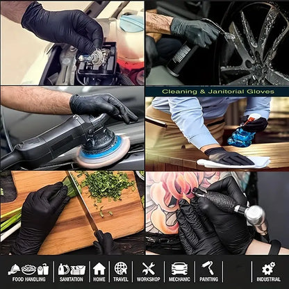 Disposable Nitrile Gloves,100pcs - MediaEclat.store