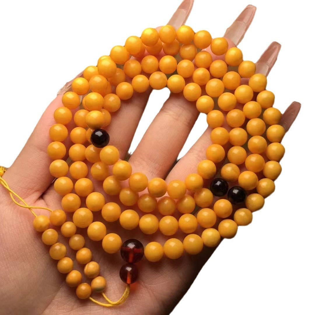 Natural Beeswax Old Honey Beads Bracelet