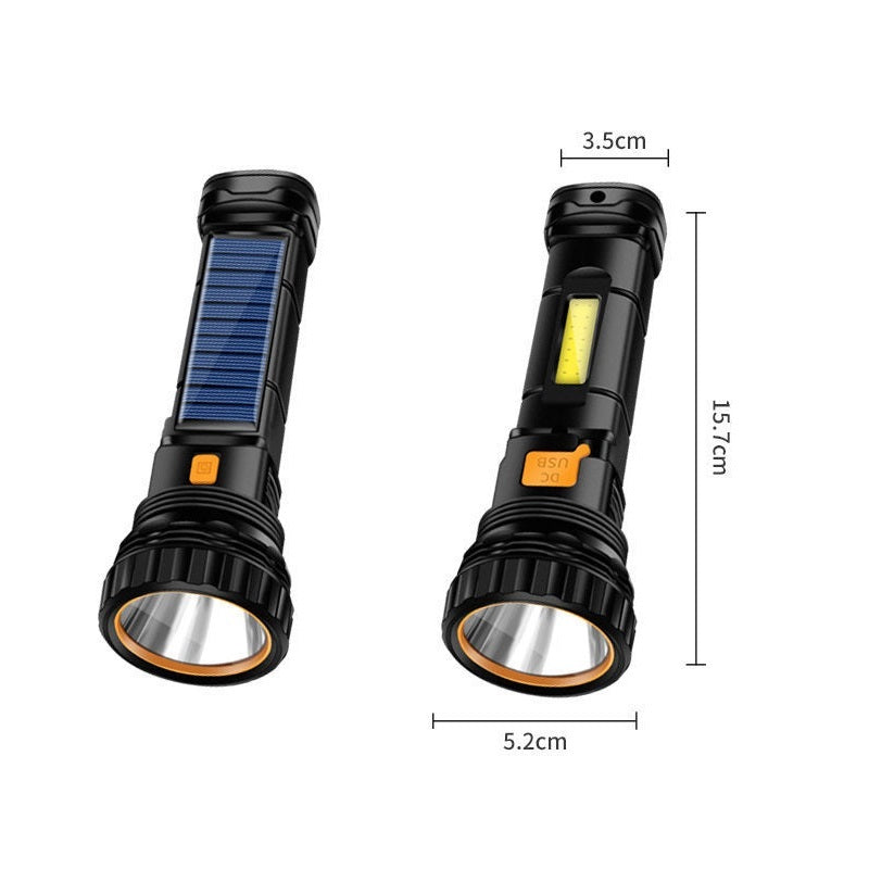 Rechargeable Ultra-bright Long-range Outdoor Multi-function Emergency Flashlight