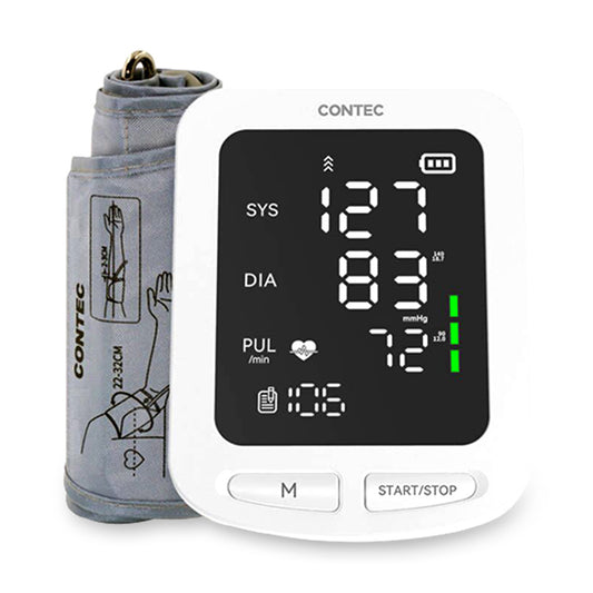 CONTEC08E LED Screen Electronic Sphygmomanometer Adult BP Cuff Monitor Blood Pressure NIBP Records - MediaEclat.store